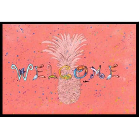 Carolines Treasures Carolines Treasures 8560-MAT Pineapple Indoor Or Outdoor Mat - 18 x 27 in. 8560-MAT